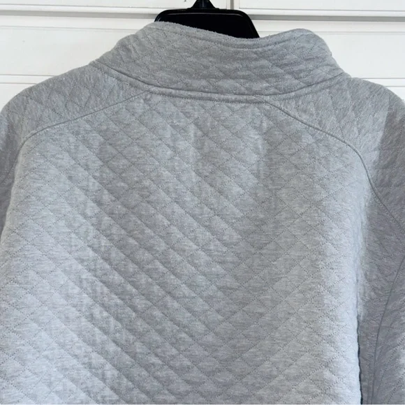 RHONE Gramercy Gray 1/4 Placket Pullover Sz 2XL Sweater Quilted Preppy Classic - Picture 9 of 16